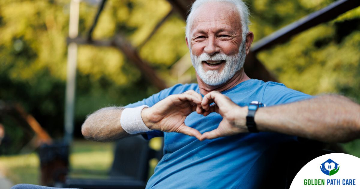 A senior stays active during men’s health month benefitting from senior health at home.